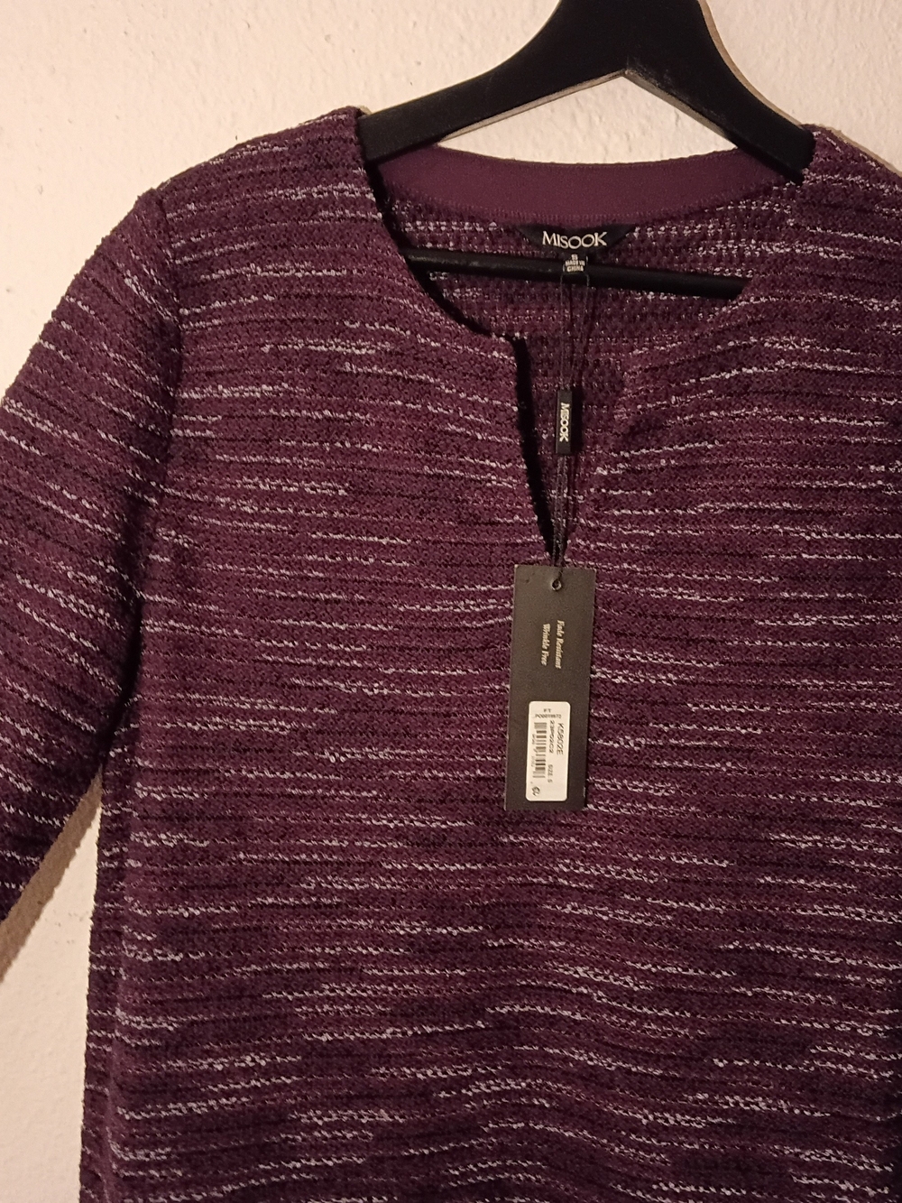 Misook Plum Textured Knit Women's Sweater - Picture 11 of 13
